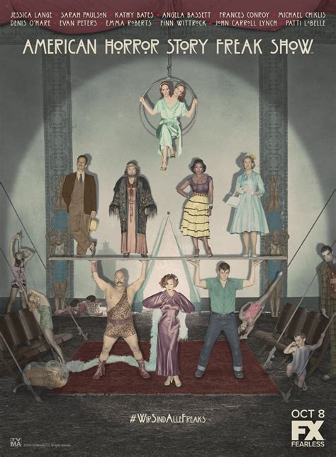 cast of ahs season 4|american freak show cast.